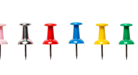 Colorful thumbtacks