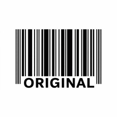 A black and white barcode illustration with the text Original in bold black capital letters positioned directly below the barcode.