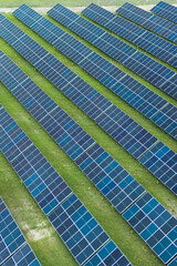 Solar farm producing renewable electricity