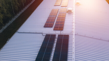 Sustainable energy on large metal rooftop