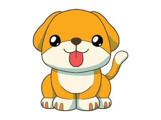 Happy Little Dog Character for Kids
