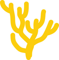 Flat Sea Coral Vector