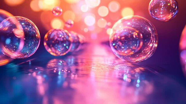 abstract background with bubbles