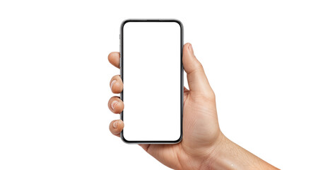 Material for image composition of a hand holding a smartphone