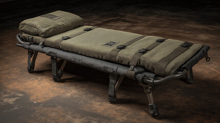 Advanced Tactical Field Stretcher Featuring Military Grade Cushions for Armored Unit Patient Comfort in Combat