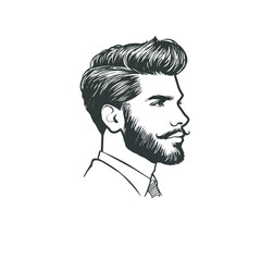 Men with Beard drawing