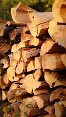 wooden beams, wooden logs, wood texture, wood grain, wood surface