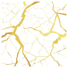Kintsugi Texture &ndash; Cracked Gold Veins Japanese Style