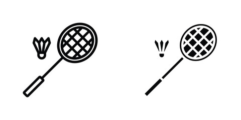 Badminton icon Simple vector illustration for graphic and web design.