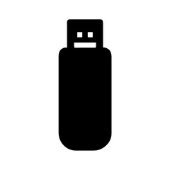 Usb flash drive storage memory stick data transfer portable device technology computer accessory icon vector