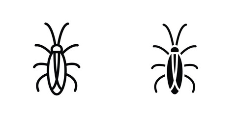 Cockroach icon Simple vector illustration for graphic and web design.