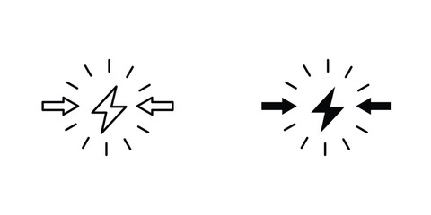 Conflict icon Simple vector illustration for graphic and web design.