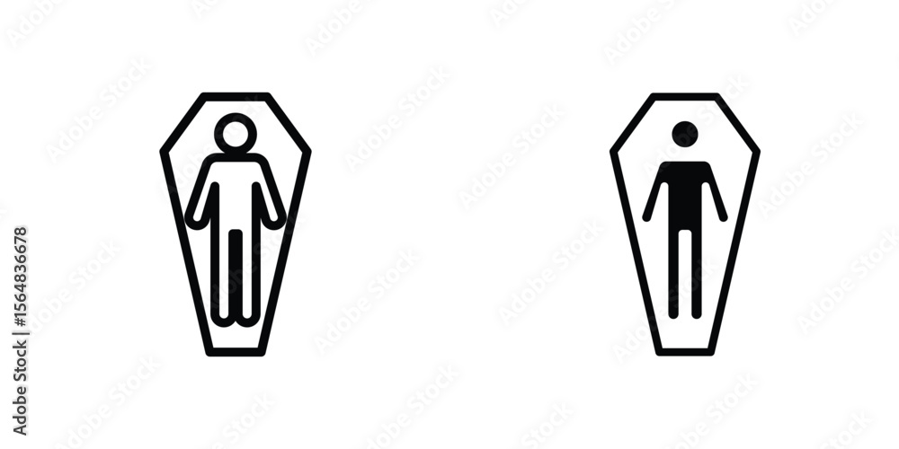 Poster dead icon simple vector illustration for graphic and web design.