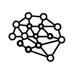 Network connection node structure data communication system technology abstract background design concept