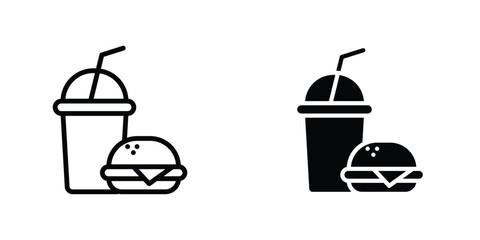 Fast food icon Simple vector illustration for graphic and web design.
