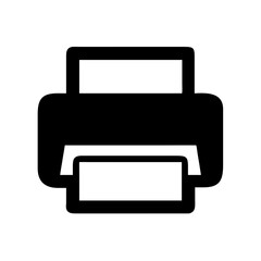 Printer printing document office equipment print technology paper output device stationery tool icon