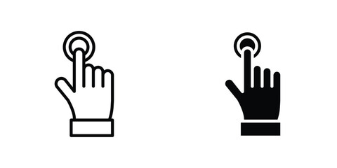 Finger control icon Simple vector illustration for graphic and web design.