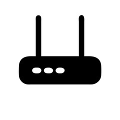Obraz premium Router wifi wireless internet network connection broadband signal antenna technology device modem access point