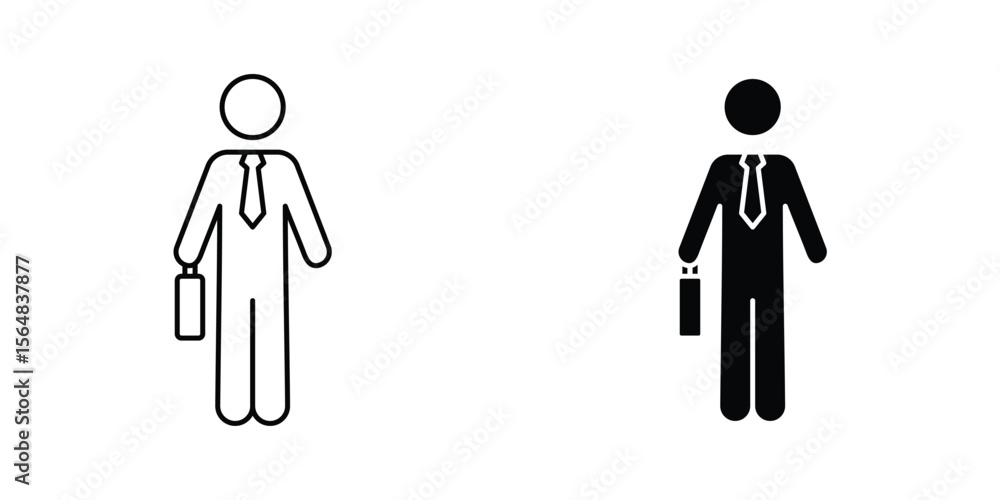 Poster going to work icon simple vector illustration for graphic and web design.