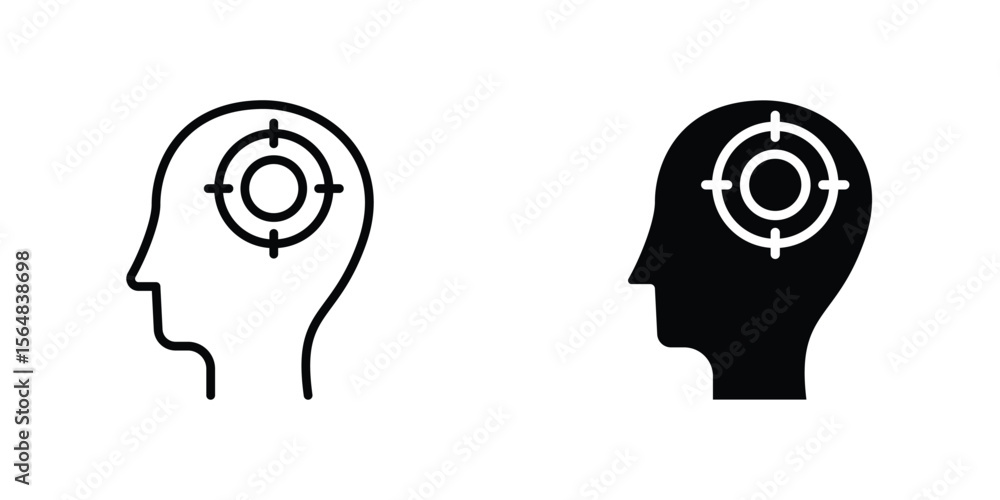 Poster intention icon simple vector illustration for graphic and web design.