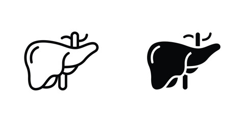 Liver icon Simple vector illustration for graphic and web design.