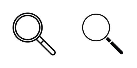 Magnifying glass icon Simple vector illustration for graphic and web design.