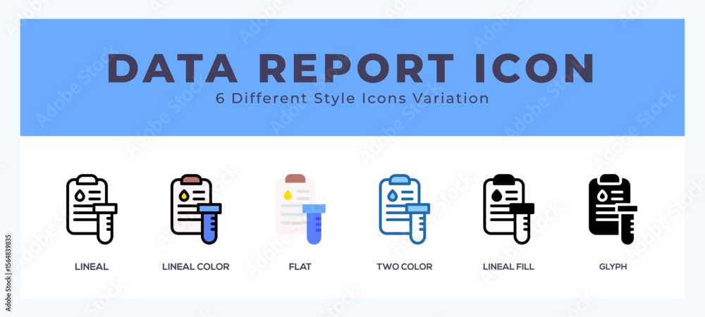 Poster data report vector icons designed. icon symbol set.