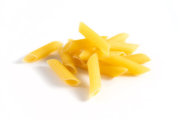 pasta on white background