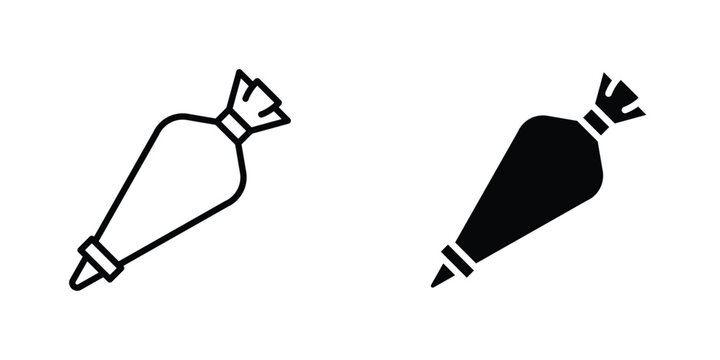 Pastry bag icon Simple vector illustration for graphic and web design.