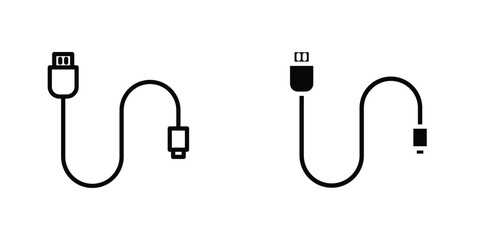Phone cable icon Simple vector illustration for graphic and web design.