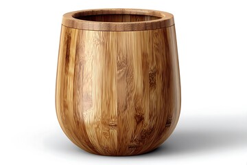 Wooden cup with fine natural finish high resolution images