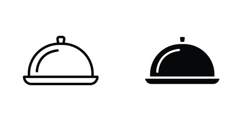 Restaurant Tray icon Simple vector illustration for graphic and web design.