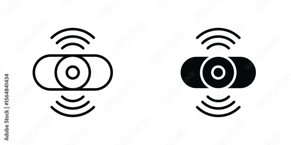 Poster sensor icon simple vector illustration for graphic and web design.