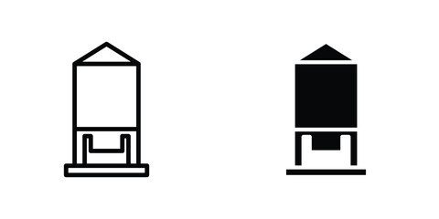 Silo icon Simple vector illustration for graphic and web design.