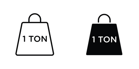 Tonne icon Simple vector illustration for graphic and web design.