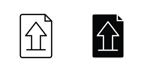 Upload file icon Simple vector illustration for graphic and web design.