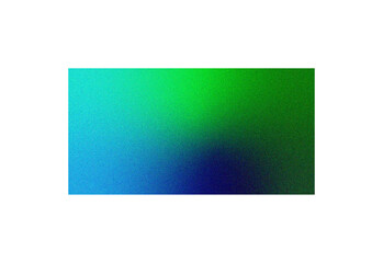 Abstract grainy gradient background in green and blue tones. Colorful textured backdrop with noise effect, perfect for modern design, web banners, posters, presentations, and digital art projects.