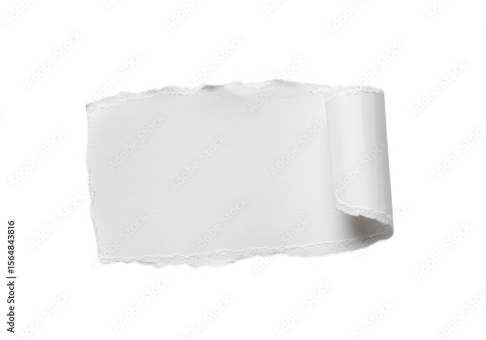 Poster an aged brown paper scroll with a rolled edge is isolated on transparent background, showcasing a vi