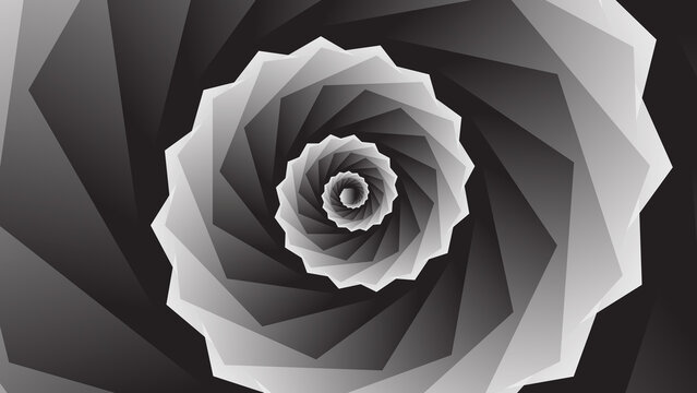 black and white spiral pattern abstract