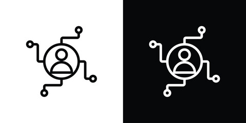 Affiliate marketing icon Logo. Vector Illustration. EPS Illustration.