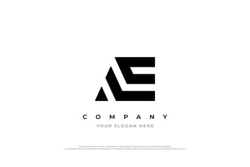 Initial AE Monogram Logo Design