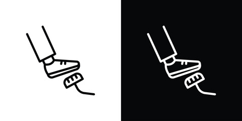 car pedal icon Logo. Vector Illustration. EPS Illustration.