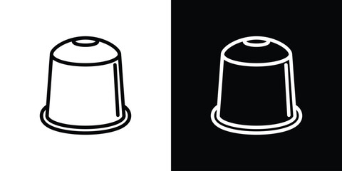 Coffee capsule icon Logo. Vector Illustration. EPS Illustration.