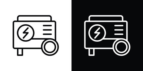 Generator icon Logo. Vector Illustration. EPS Illustration.