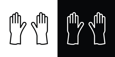 Gloves icon Logo. Vector Illustration. EPS Illustration.