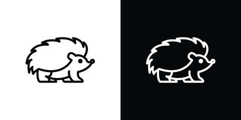 Hedgehog icon Logo. Vector Illustration. EPS Illustration.