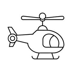 coloring page outline of cartoon taxi helicopter.
