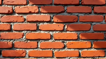 Close-up brick wall with tactile detail and warm light. Great for construction, material texture, and vintage architectural visuals
