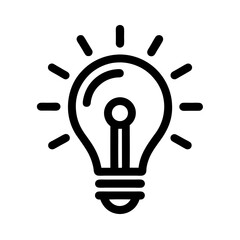innovation icon set light bulb idea icon.