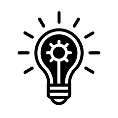 innovation icon set light bulb idea logo.